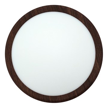 LED stropna svjetiljka LED/18W/230V 3000/4000/6500K pr. 23 cm smeđa